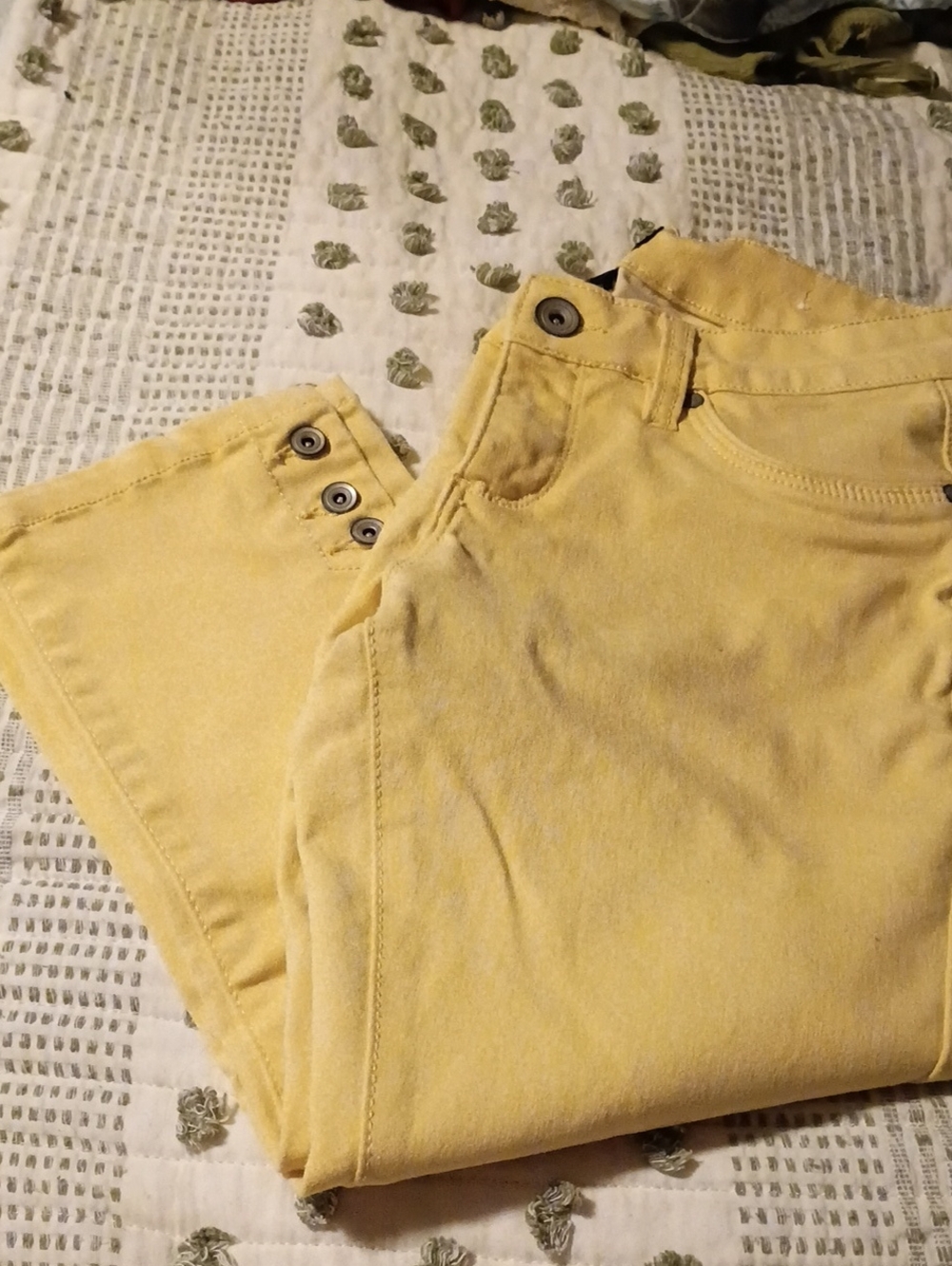 Yellow Skinny High-Waist Jeans for Women